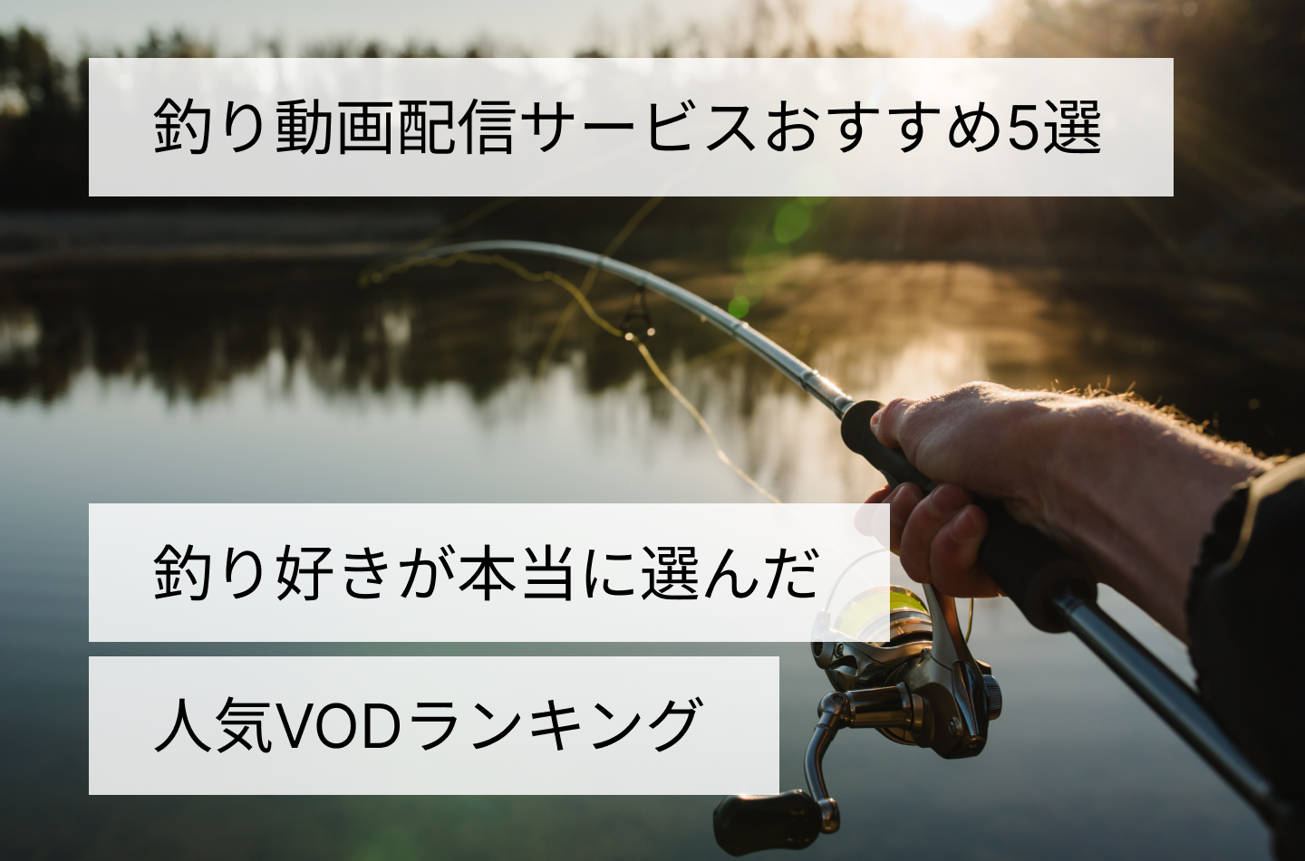 釣り動画配信サービスおすすめ5選｜釣り好きが本当に選んだ人気VODランキング